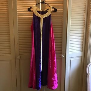 Multi colored cutout maxi dress